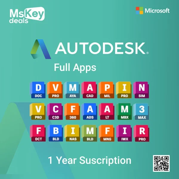 Autodesk Suscription Full Apps 1 Year