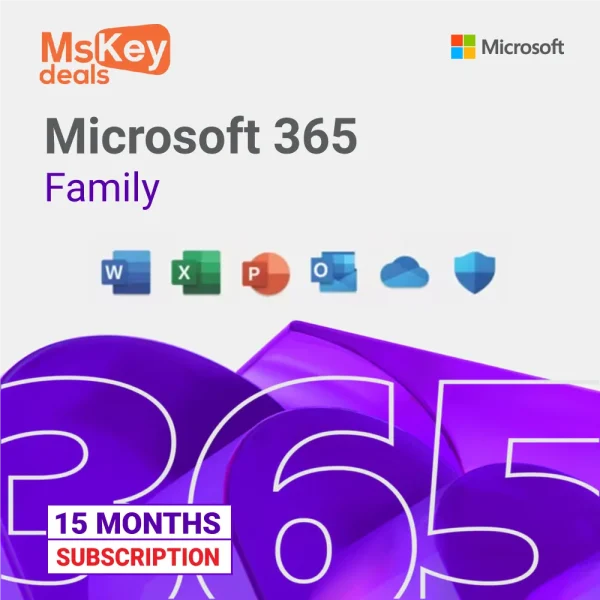 office 365 Family- 15 Months Subscription