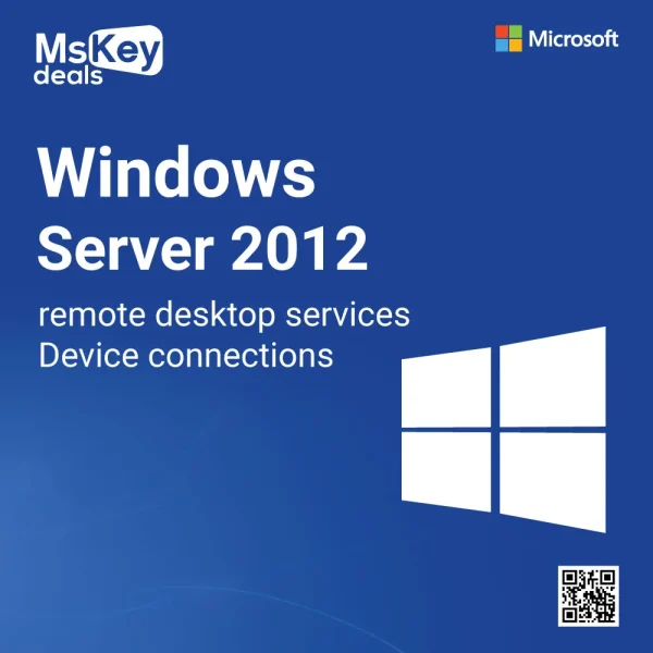 Microsoft Windows server 2012 remote desktop services device connections